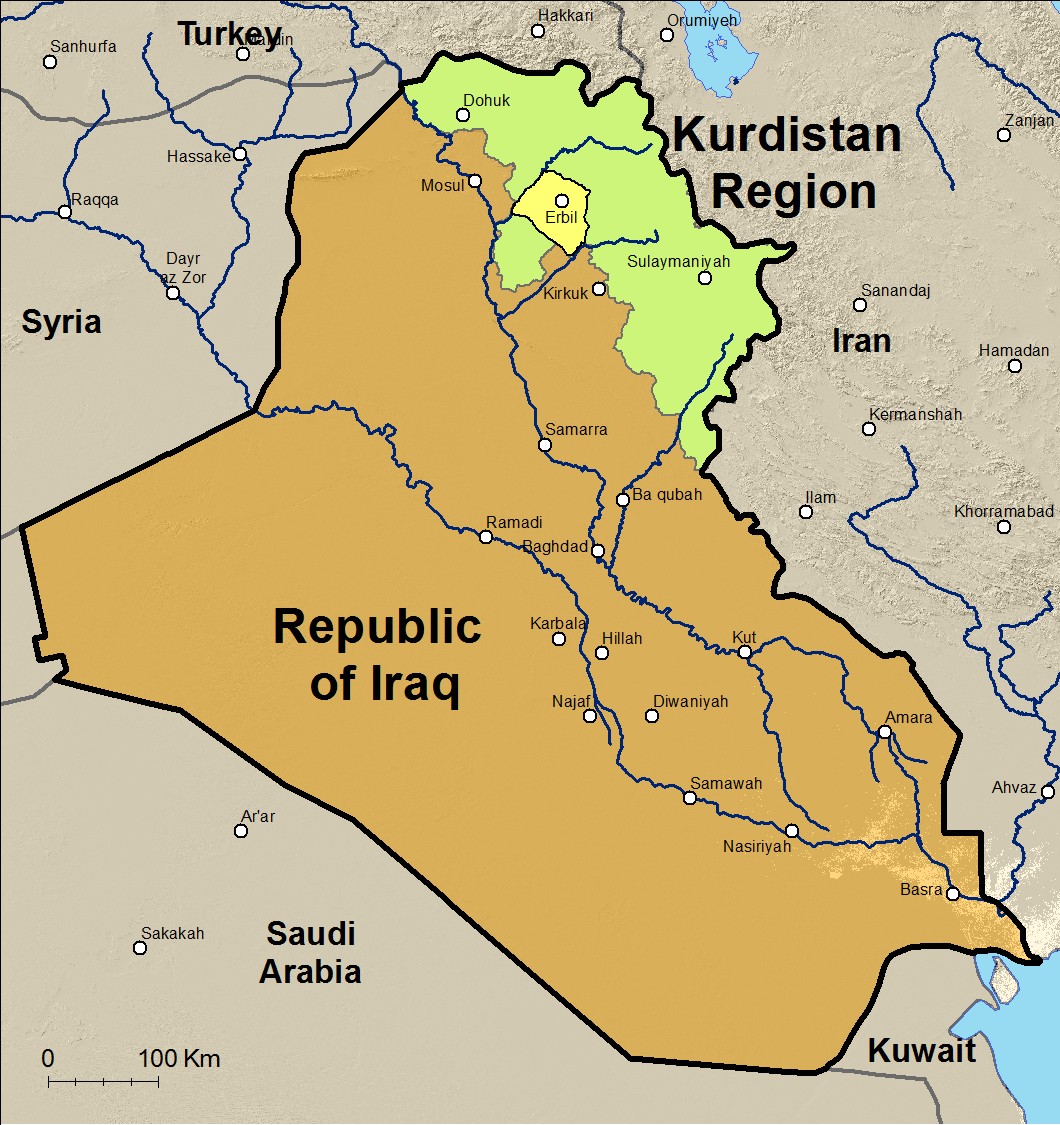 Mapa De Kurdistan