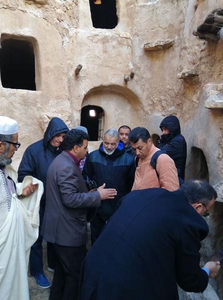 Team members visit Qasr Nalut.