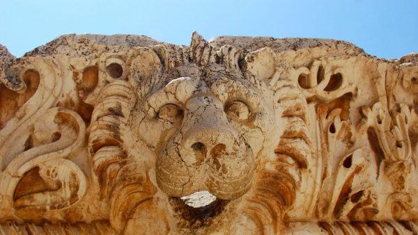 PID000161_Lebanon_Baalbek_2019_06_Stone-Lion-Protome-Relief-Temple-of-Bacchus