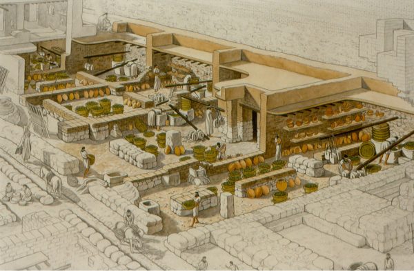 pid000538_Israel_Tel-Miqne-Ekron_1996_Artistic-Rendering-of-Olive-Oil-Industrial-Zone