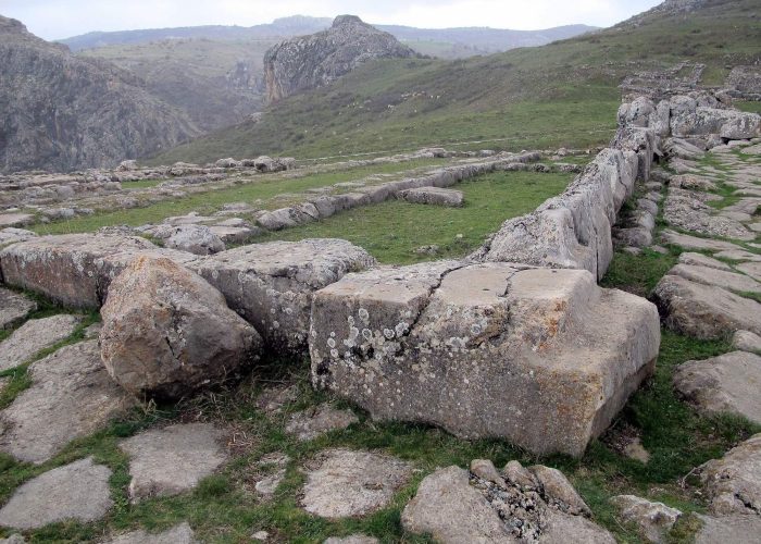 Remains of the Lower City of Hattusa, capital of the Hittite Kingdom, built in the 14th cent.  and destroyed in the early 12th cent. BCE  (Murat Özsoy / Wikimedia Commons)