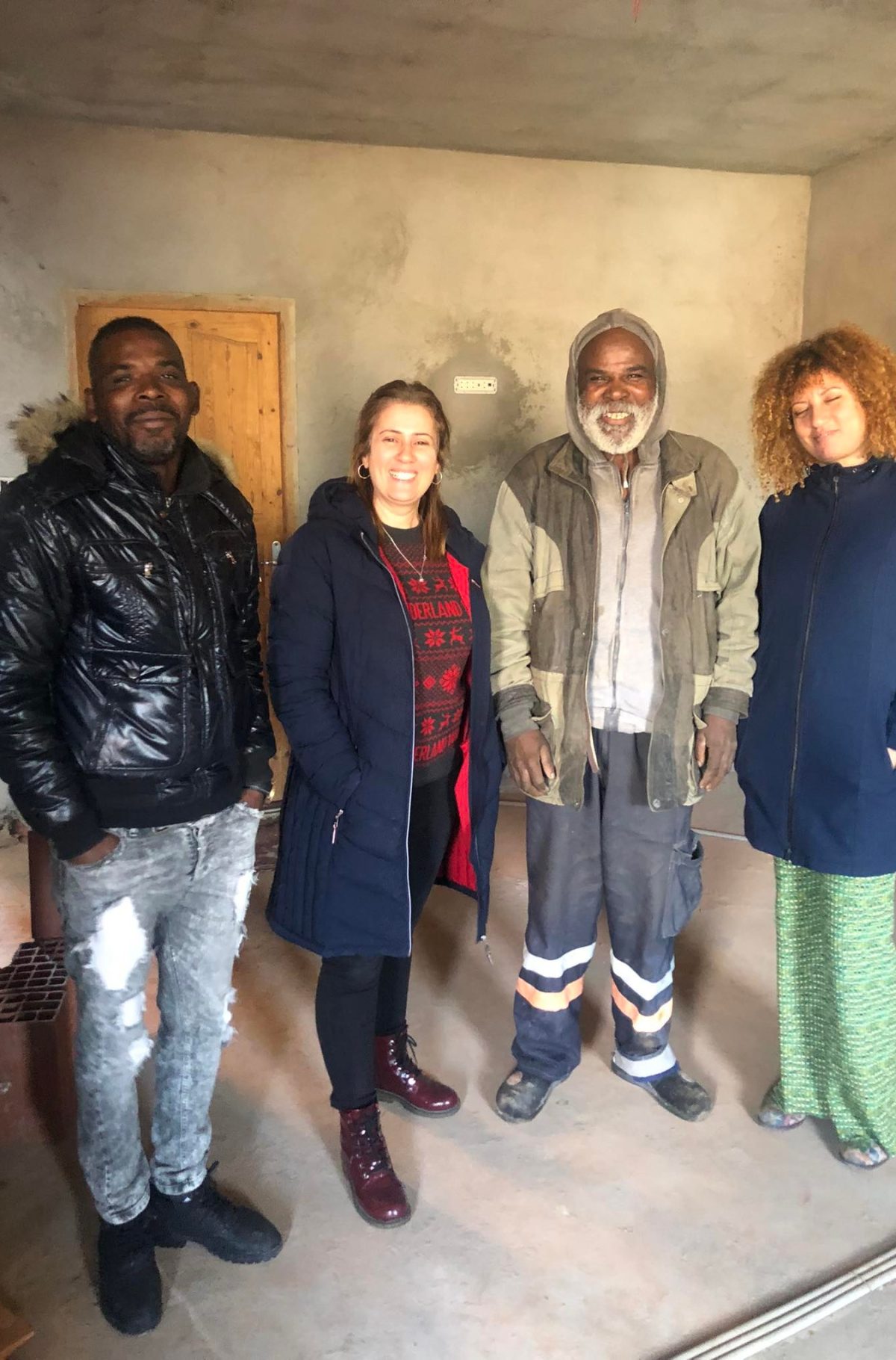 Fig. 4. During the documentation training session. Left to right: Saâd Elbey, Faten Bouchrara, Kamel Kirane and Saoussen Nighaoui (Photo Sami Chebil).