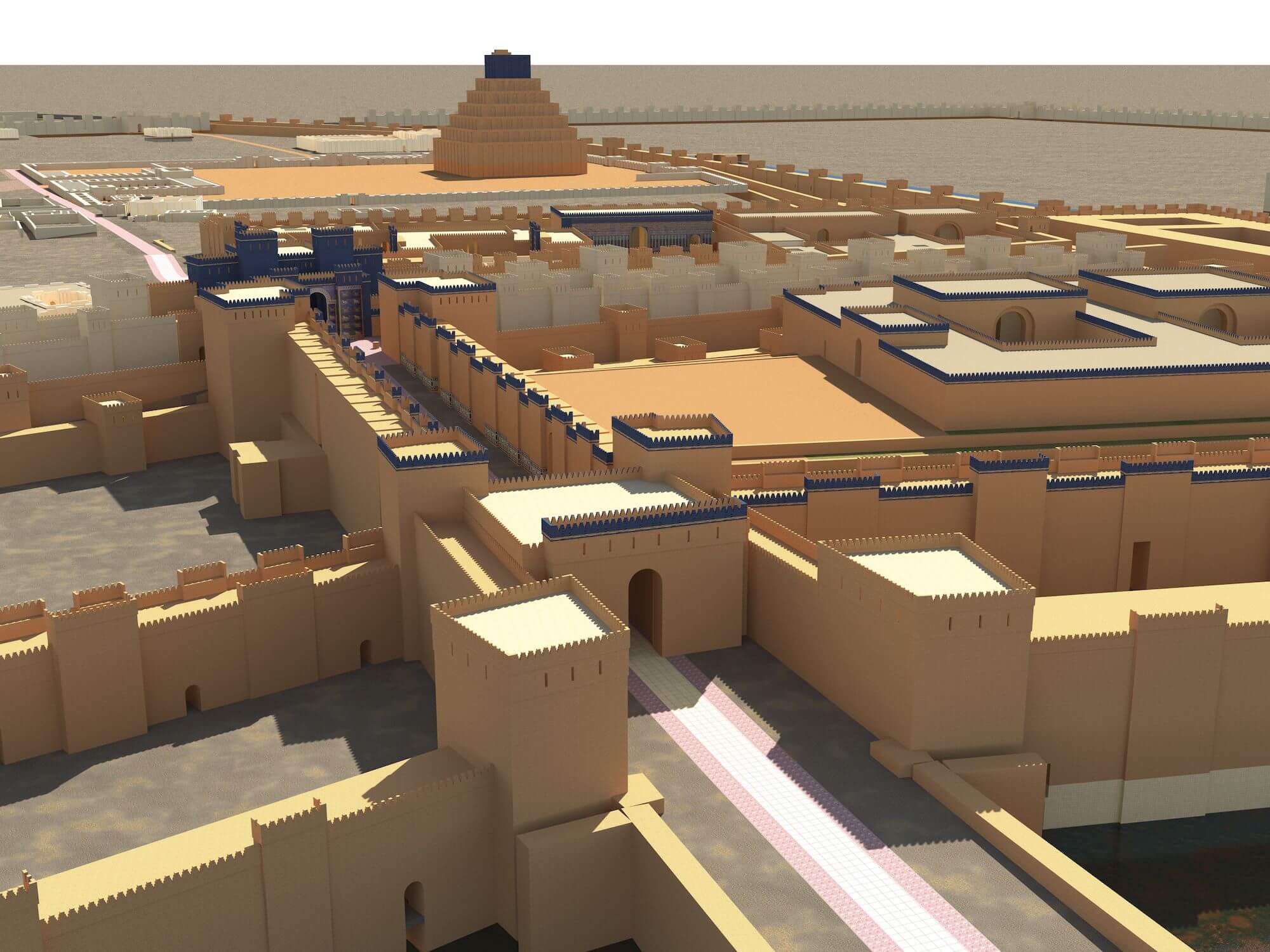 Reconstructed Ishtar Gate And Throne Room Wall