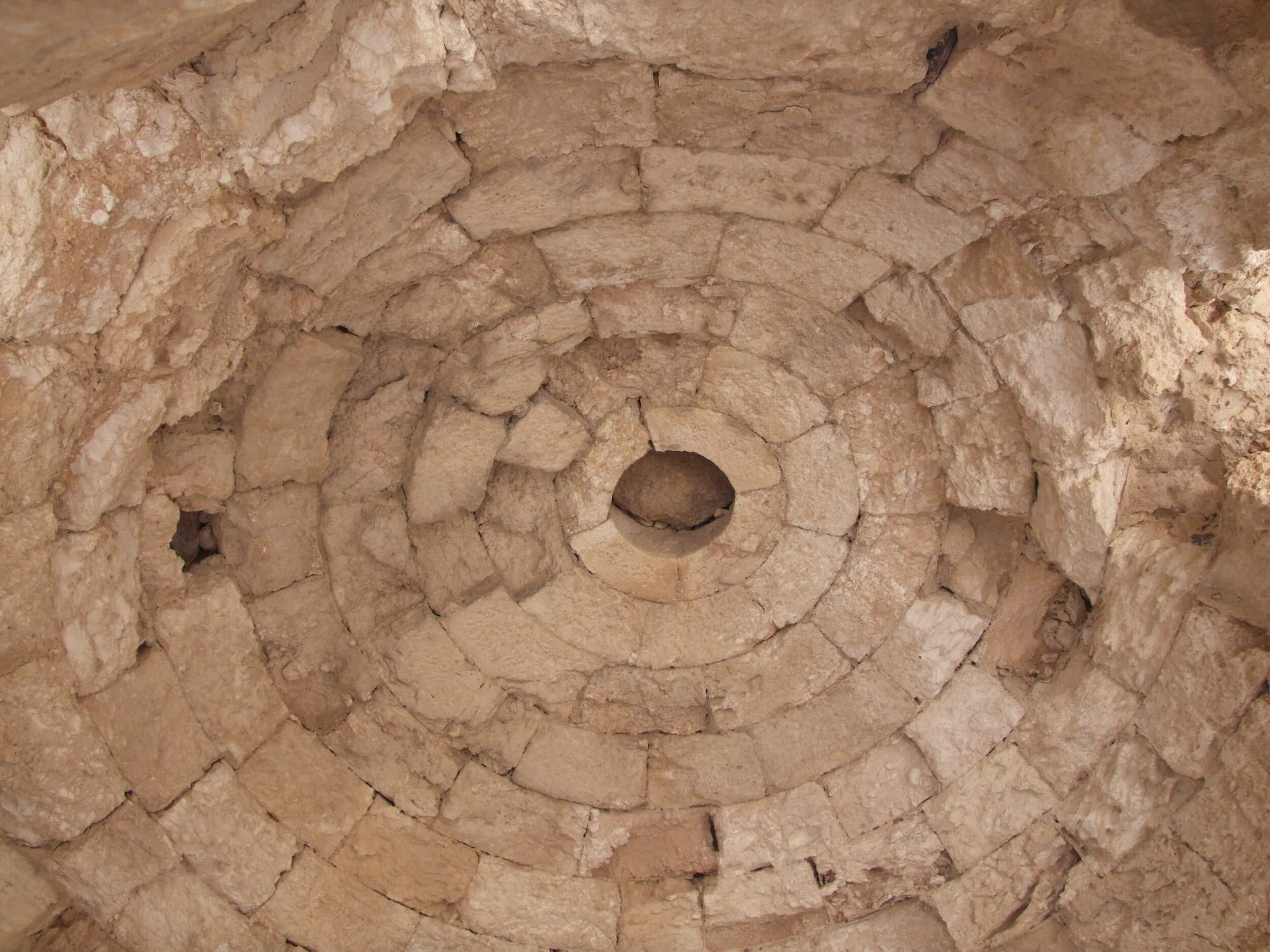 Figure 3: The ashlar dome of the tepidarium of Herod’s palace-fortress baths at Herodion (credit: Michael Eisenberg)