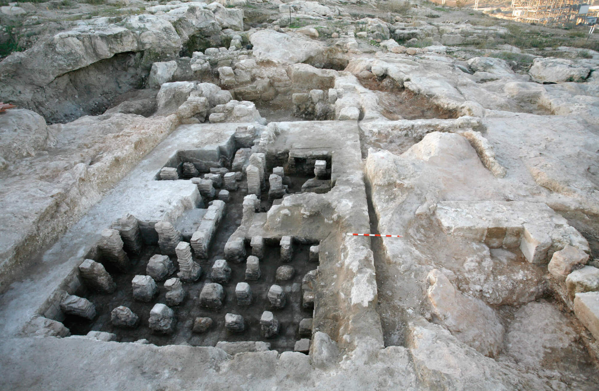 Fig. 7: General view of the 4th century CE Christian village baths at Nesher-Ramla Quarry (credit: Avrutis 2018, fig. 5.3 – with permission of author).