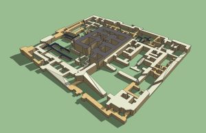 3D reconstruction of Level 5 of the Tell Sabi Abyad dunnu, ca 1184-1170 BCE. Produced by Tijm Lanjouw.