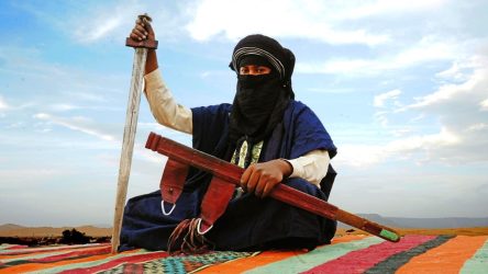 Tuareg man with his sword