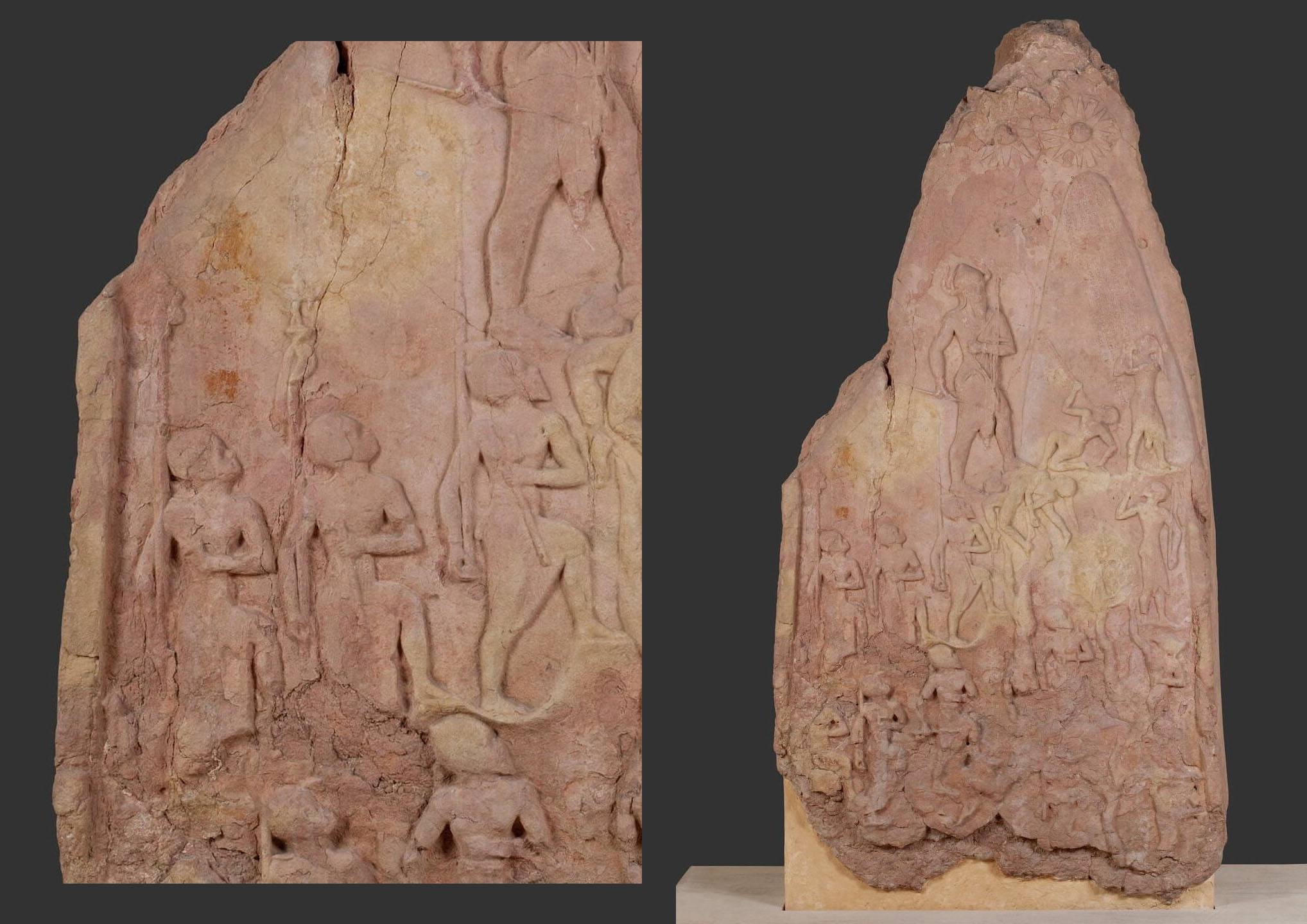 Victory Stele of Naram-Sîn, ca 2254 – 2218 BCE. Ht: 200 cm. Photo courtesy of the Louvre.