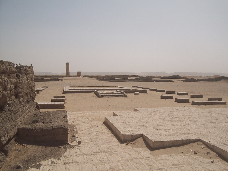 The Small Aten Temple at Akhetaten                      (Tell el-Amarna). Temples to Aten were open-air                      structures. © 2009 Kyera Giannini (CC BY 2.0)