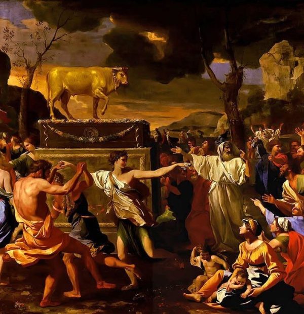 The Adoration of the Golden Calf, Nicolas Poussin, 1634. National Gallery, London