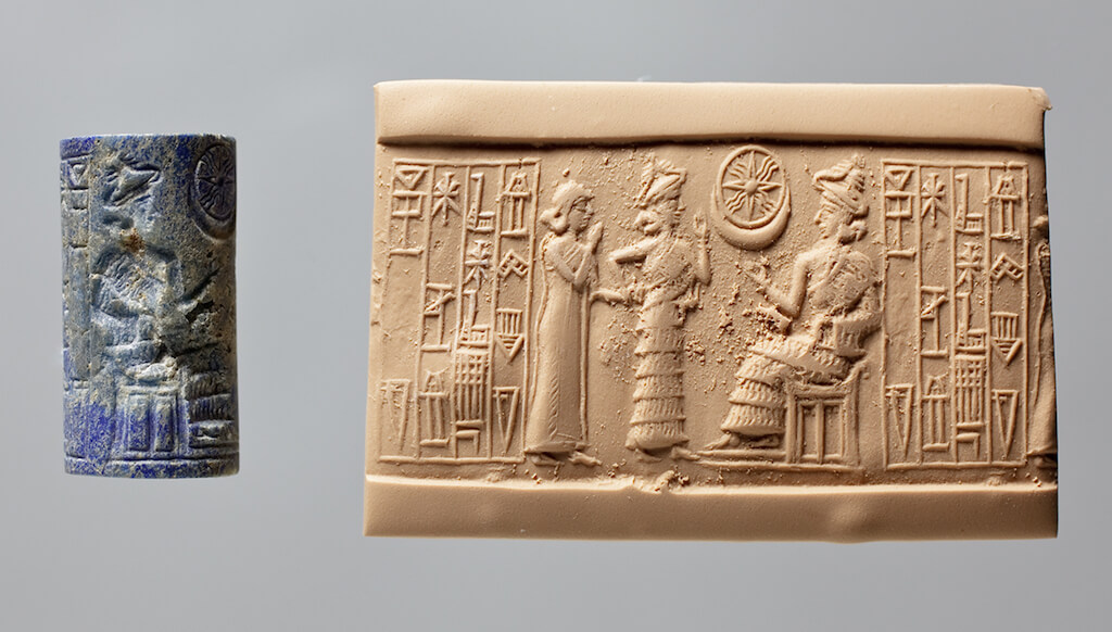 Cylinder seal and modern impression from Ur III-period Nippur. A30568, Institute for the Study of Ancient Cultures. Courtesy of the Institute for the Study of Ancient Cultures of the University of Chicago