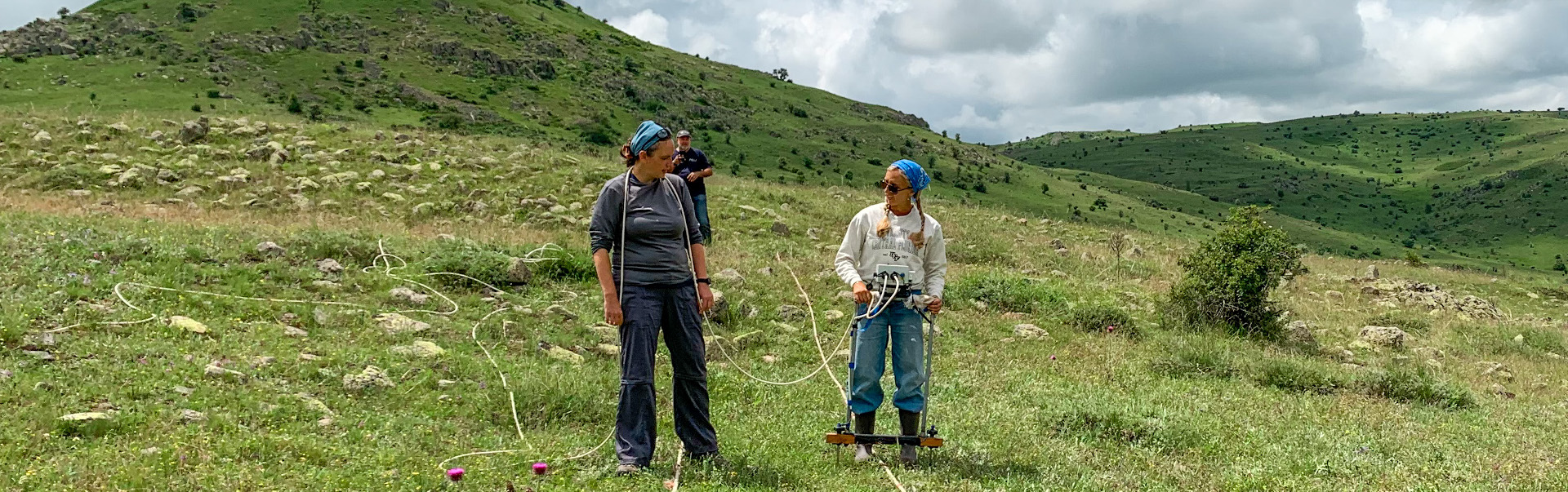 conducting survey at the site of Kerkenes in Turkey