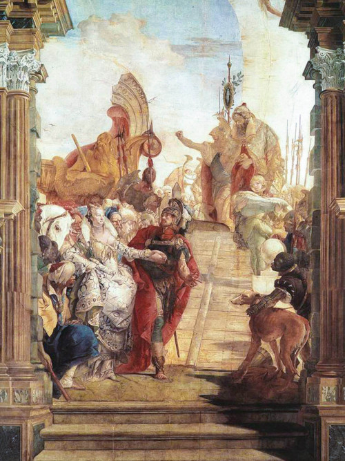 Giovanni Battista Tiepolo, The Meeting of Antony and Cleopatra at Tarsus (1746-1747). Palazzo Labia, Venice.