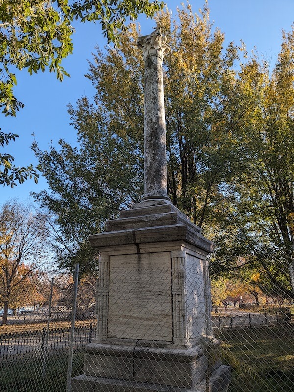 The Balbo Monument, along the Lake Front Trail Chicago. Photo by M.M. Kersel.