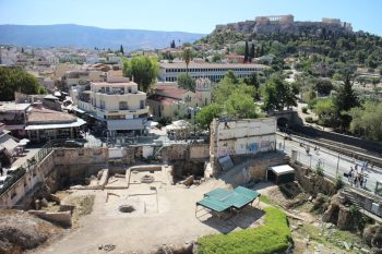 Overview of the current excavation area in the northern section of the Agora
