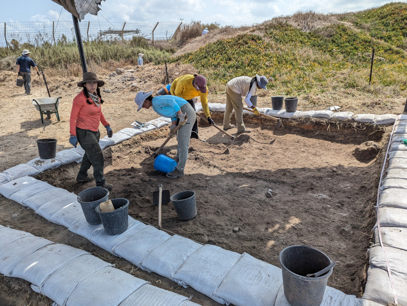 First day of digging.