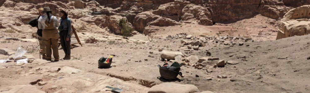 The view from our daily walk back from site at Wadi Mataha