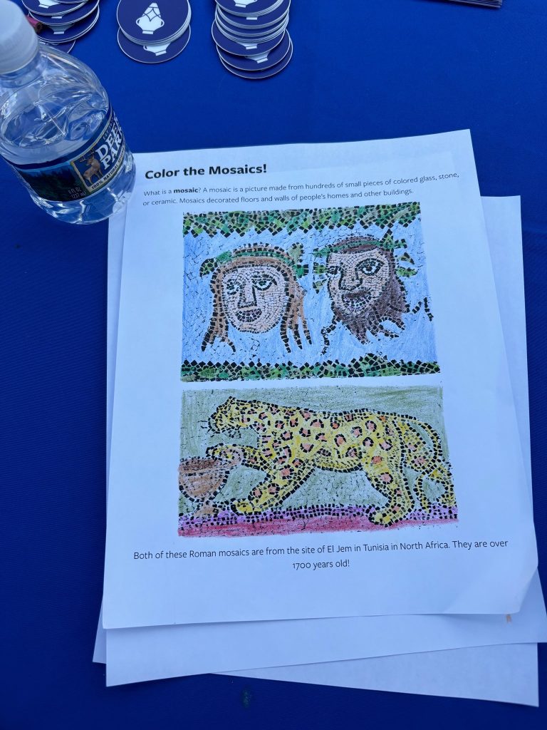 Mosaic coloring activity