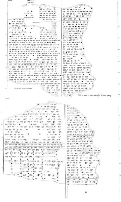 Tablet BM 34223+, witnessing the Compendium. Drawing from R. Campbell Thompson (1903) Cuneiform Texts, no. 17.