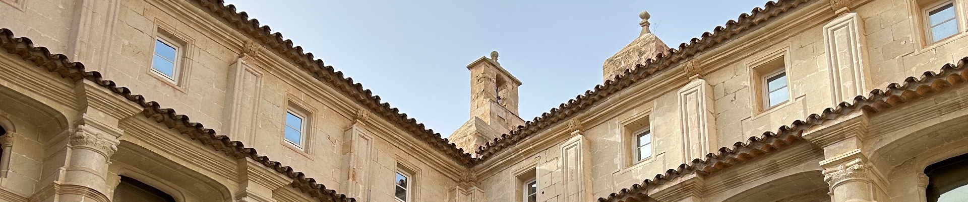 Interior courtyard of the Museum of Menorca, Spain.