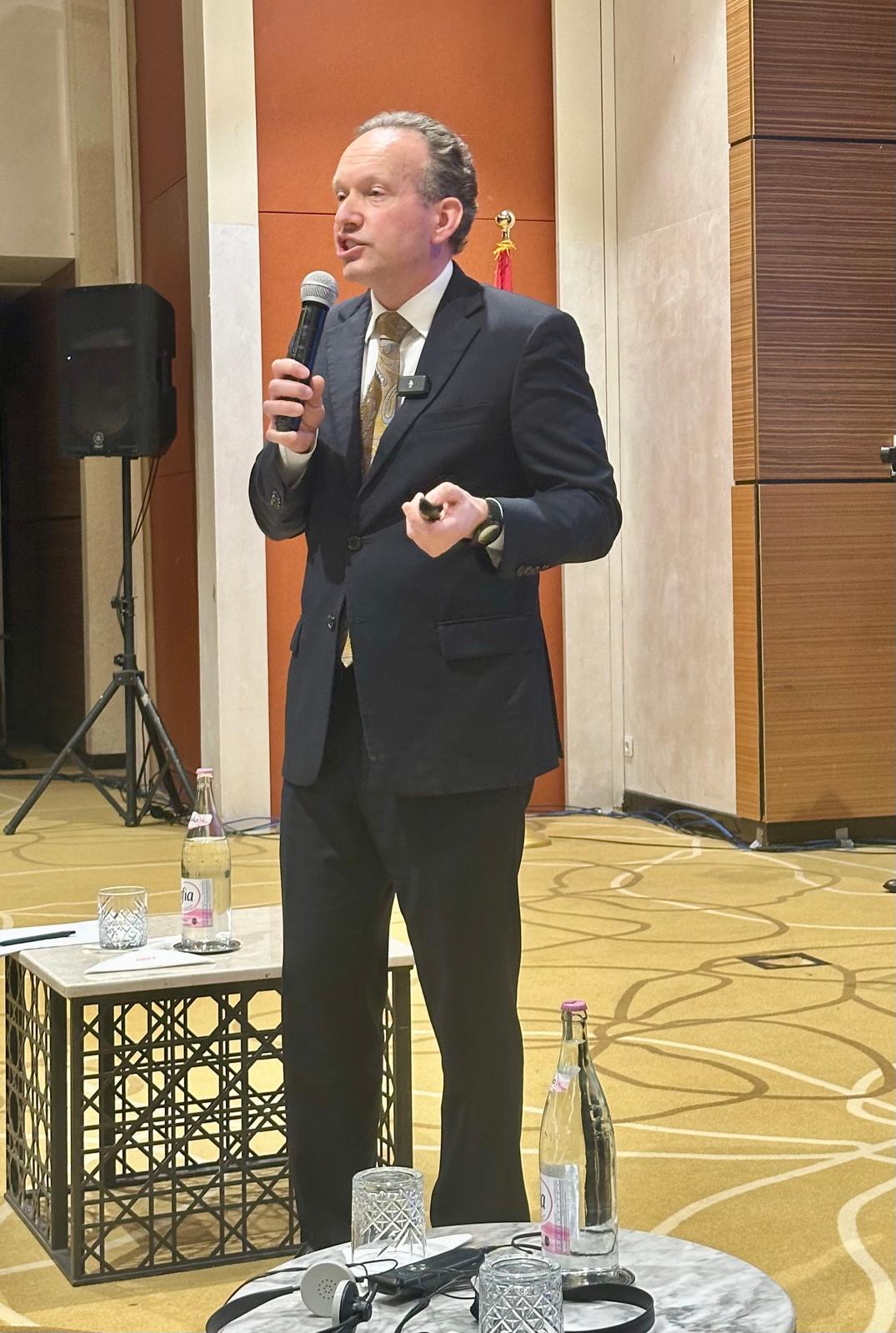 Rick St. Hilaire (ASOR) speaks during the workshop, December 1-5, 2025.