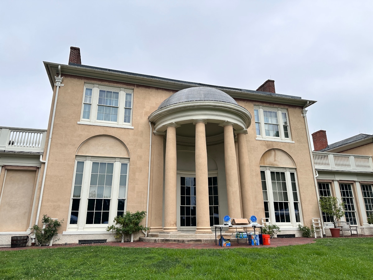 The south facade of Tudor Place
