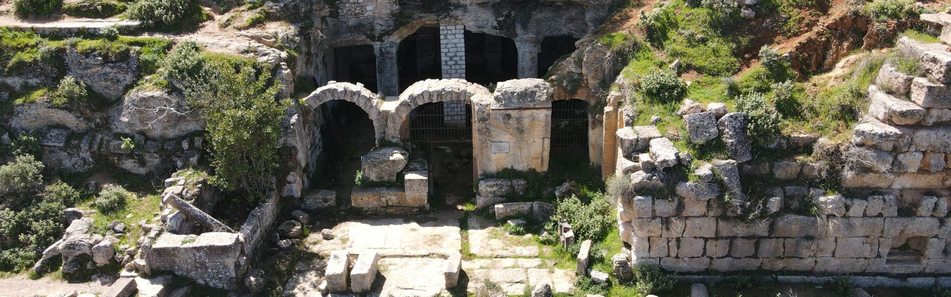 The Cave of Mithras work area. (DOA/ASOR) The Cave of Mithras work area. (DOA/ASOR)