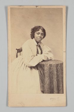 Photograph of Edmonia Lewis by Augustus Marshall, Collection of the Smithsonian National Museum of African American History and Culture, 2020.10.5.