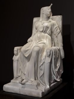 Edmonia Lewis, The Death of Cleopatra, carved 1876, marble, 63 x 31 1/4 x 46 in. (160.0 x 79.4 x 116.8 cm.), Smithsonian American Art Museum, Gift of the Historical Society of Forest Park, Illinois, 1994.17.
