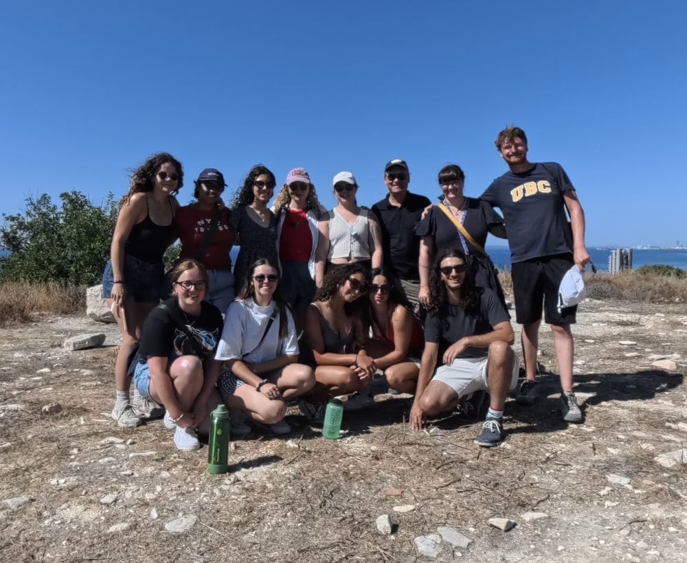 The 2025 team on the Amathus Acropolis