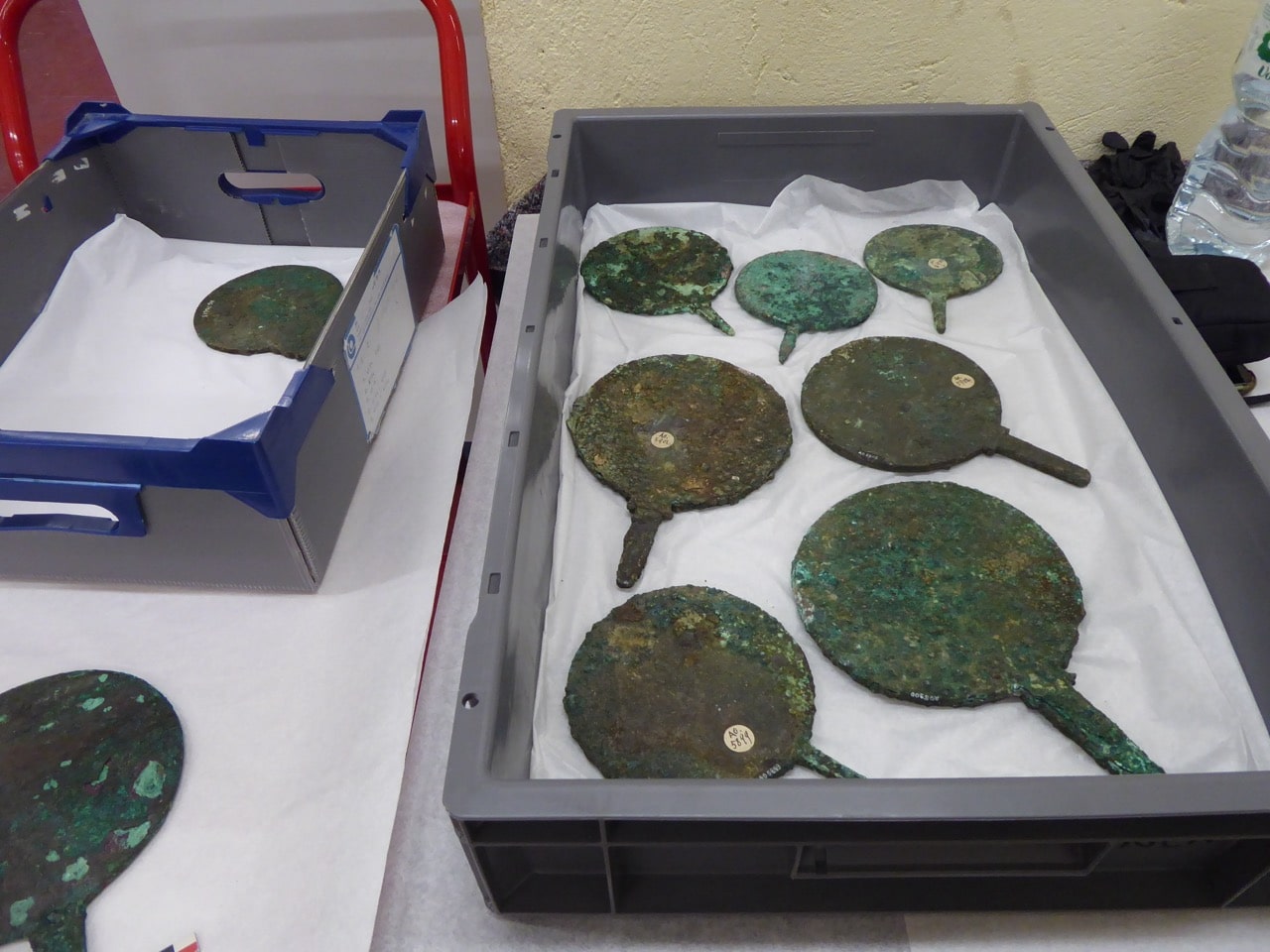 Copper-alloy mirrors from the collections of the Louvre Museum (photograph: Laura Alvarez).