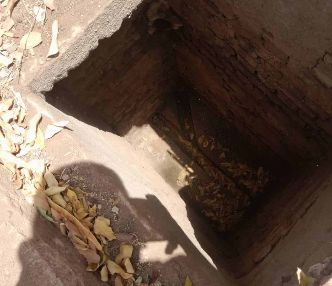 Condition of drains before cleaning.