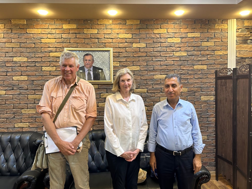 Dr. John MacGinnis, Dr. Irene Bald Romano, Dr. Hashim Hama Abdullah, Director Slemani Museum Oct 2025.
