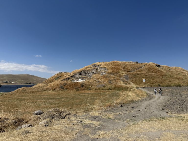 The Çadir Höyük Archaeological Mound, facing south.